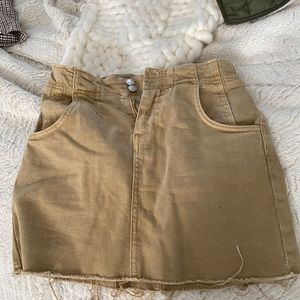 Free people khaki skirt